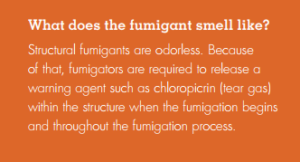 Fumigation Smells Like Tear Gas