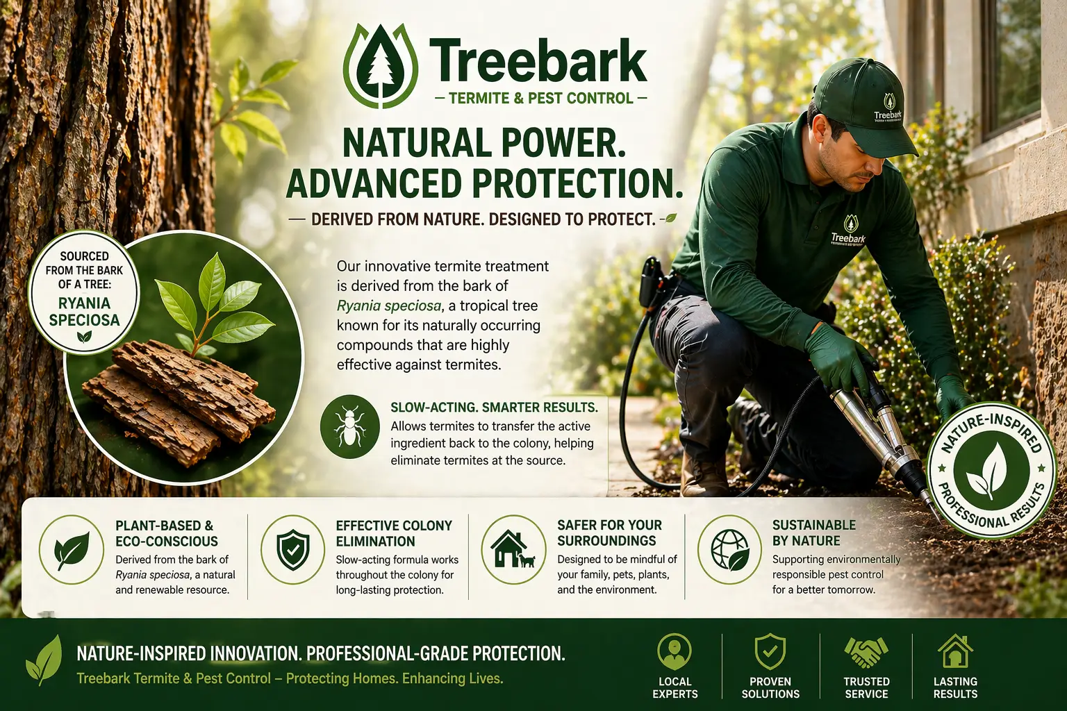 natural treatment for termites by treebark method