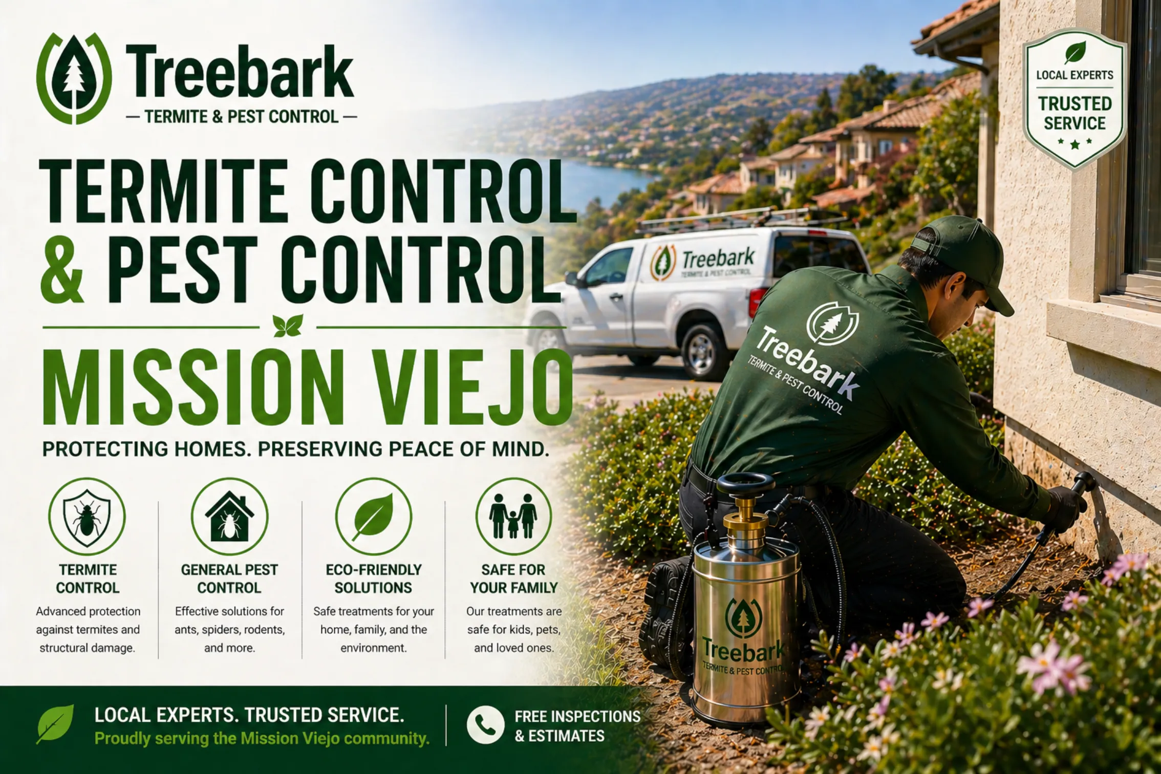 treebark termite control and pest control mission viejo
