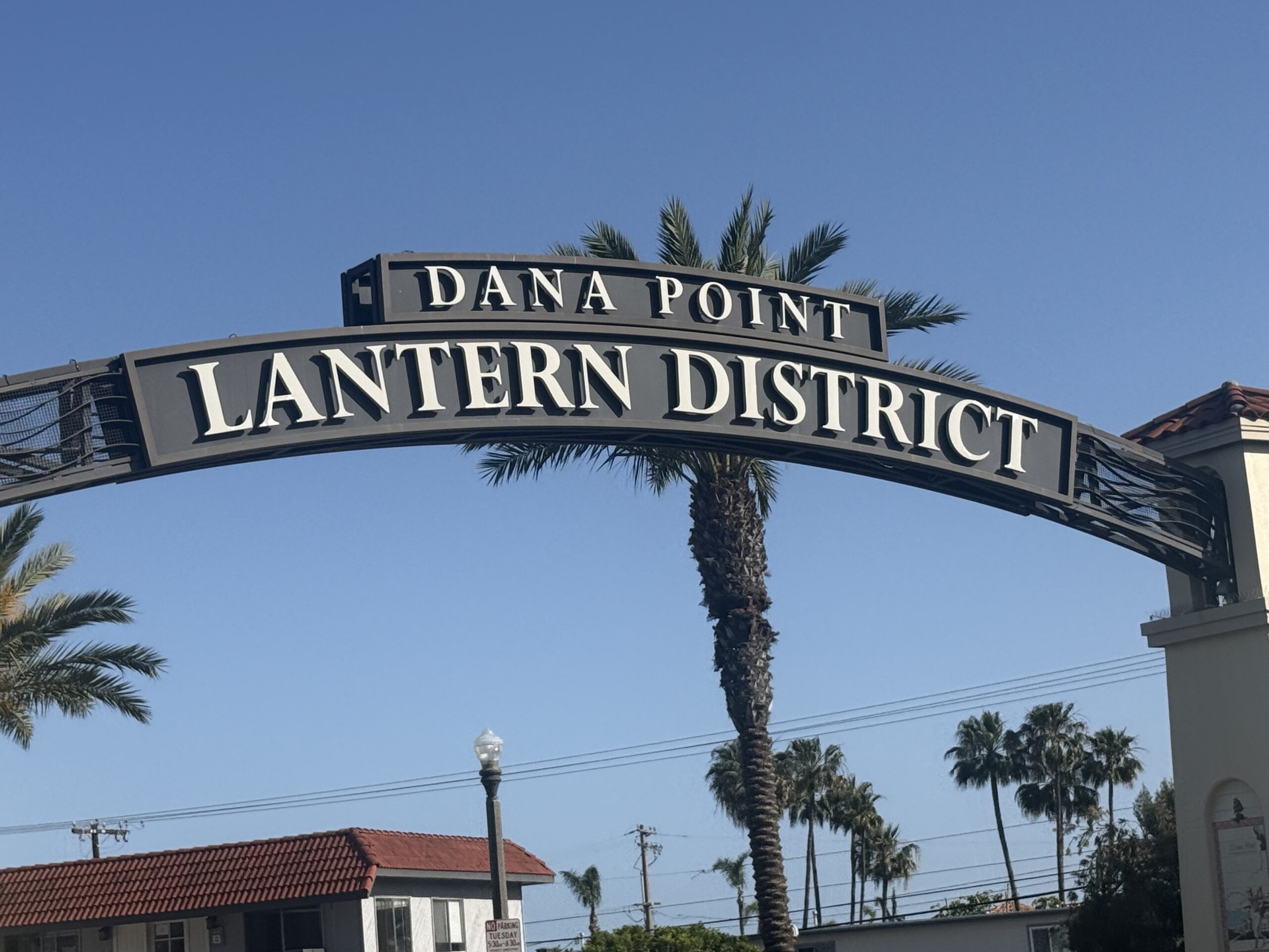Sign for Dana Point Lantern District