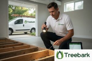 Termite Control Companies: How to choose the best for your situation 3 Man inspecting floor with flashlight