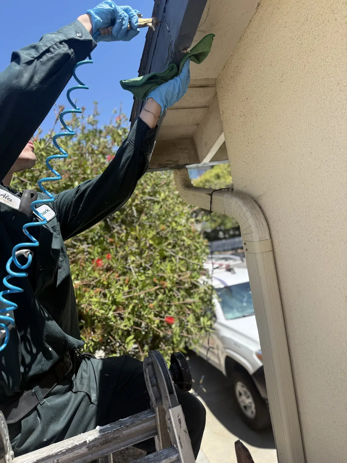 Treebark technician performing pest service for Glendora homes
